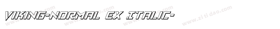 Viking-Normal Ex Italic字体转换